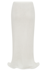 Gigi Knit Midi Skirt - Ivory